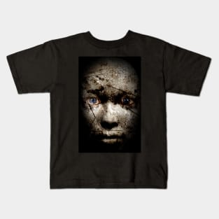 Scary human face Kids T-Shirt